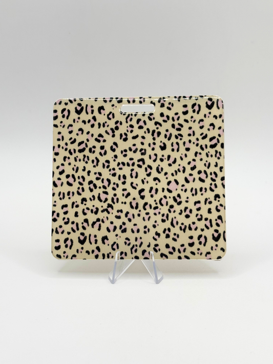 Pink Leopard Badge Buddy