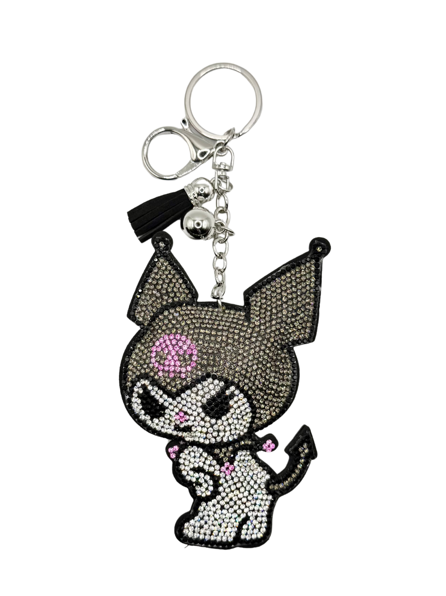 Kuromi Rhinestone Keychain