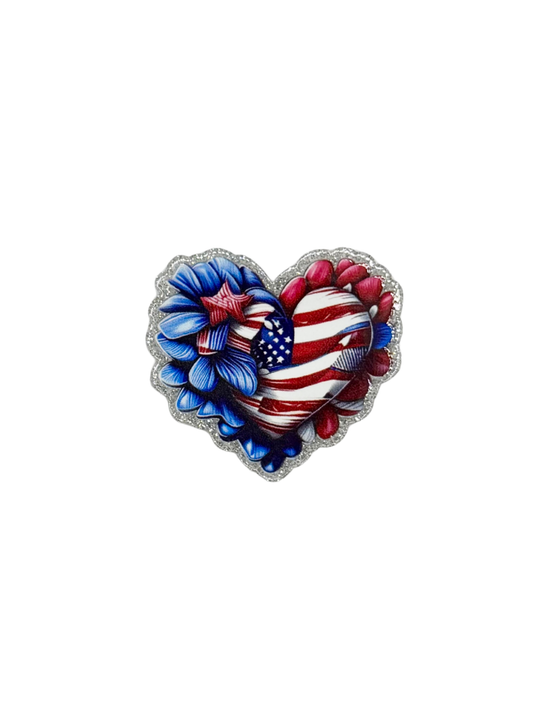US Heart Acrylic