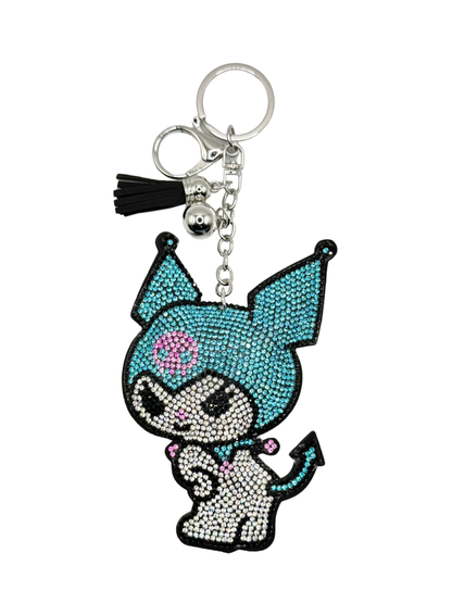 Kuromi Rhinestone Keychain