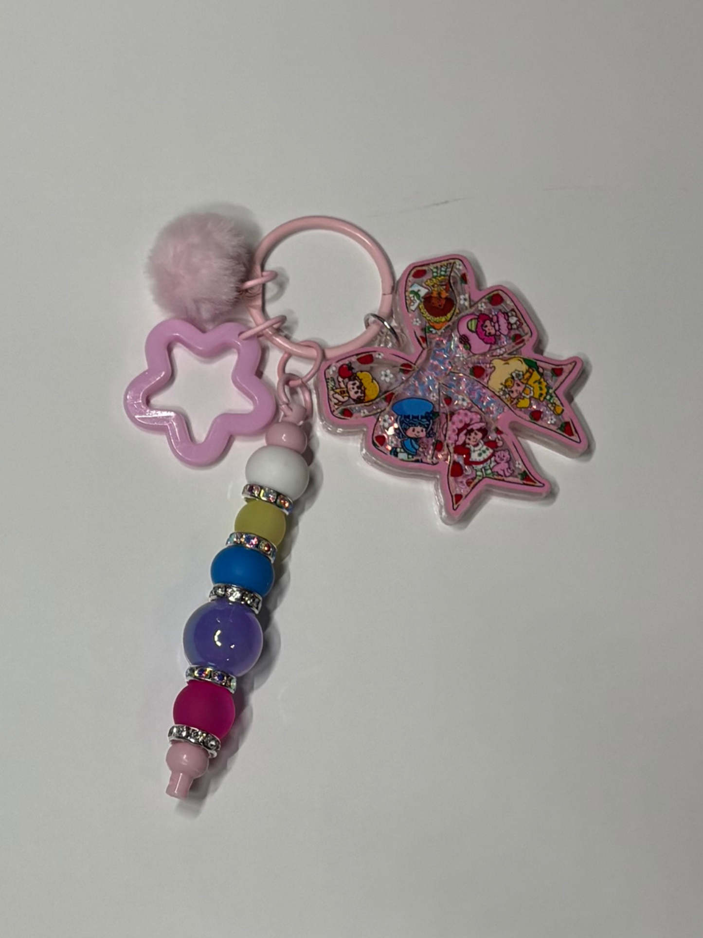 #9 Strawberry Shortcake & Rainbow Brite Keychain