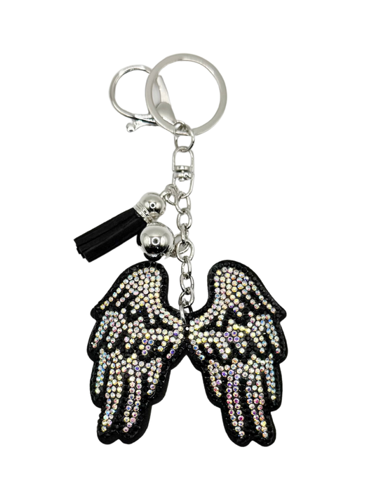 Wings Rhinestone Keychain