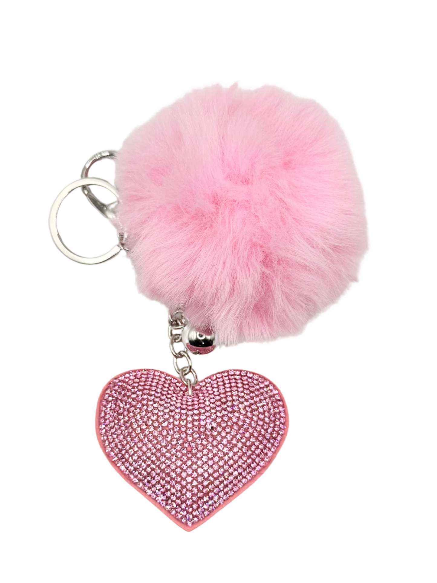 Heart Rhinestone Keychain