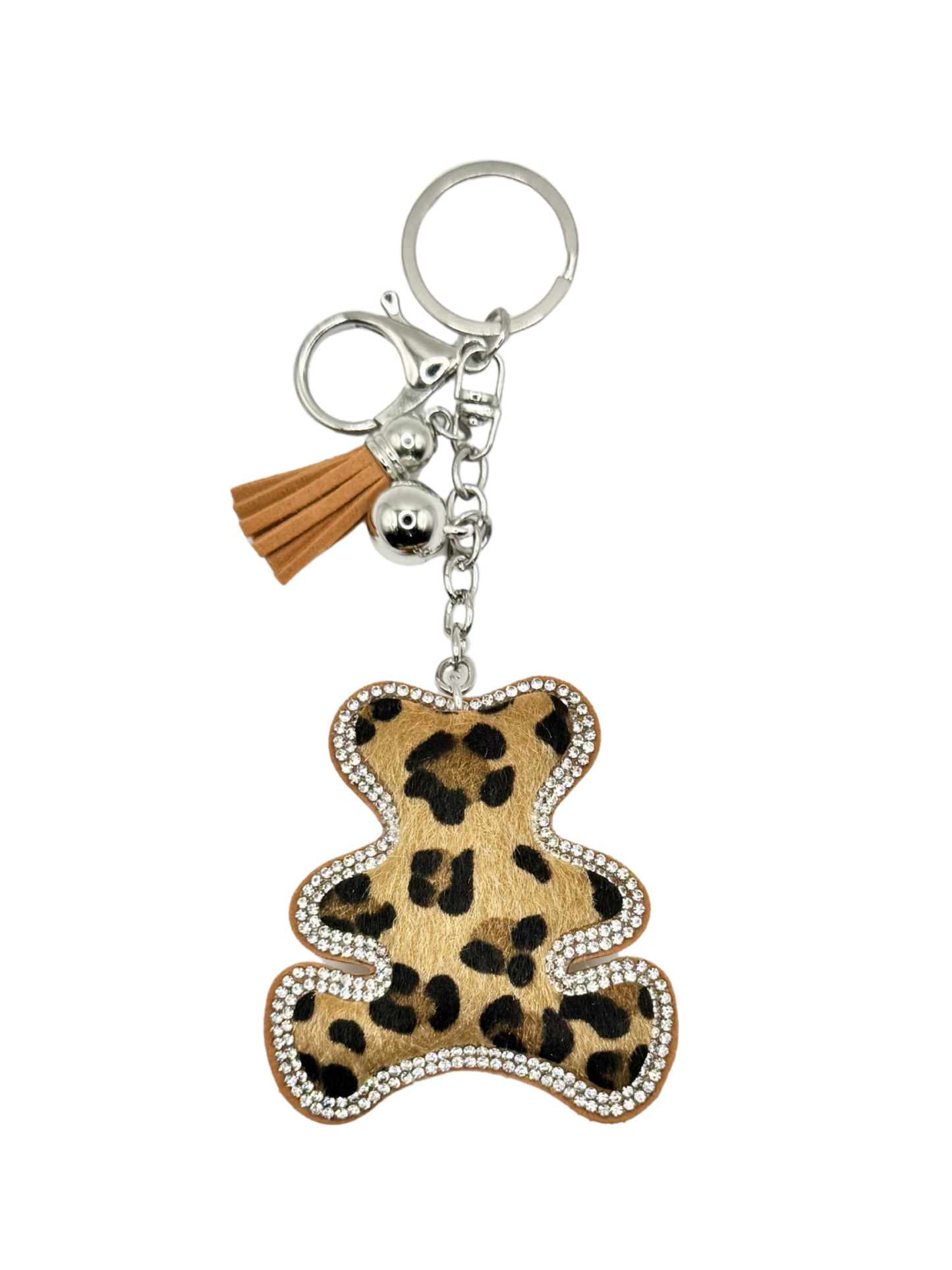 Bear Rhinestone Keychain