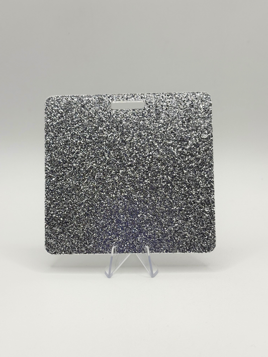 Silver Glitter Badge Buddy