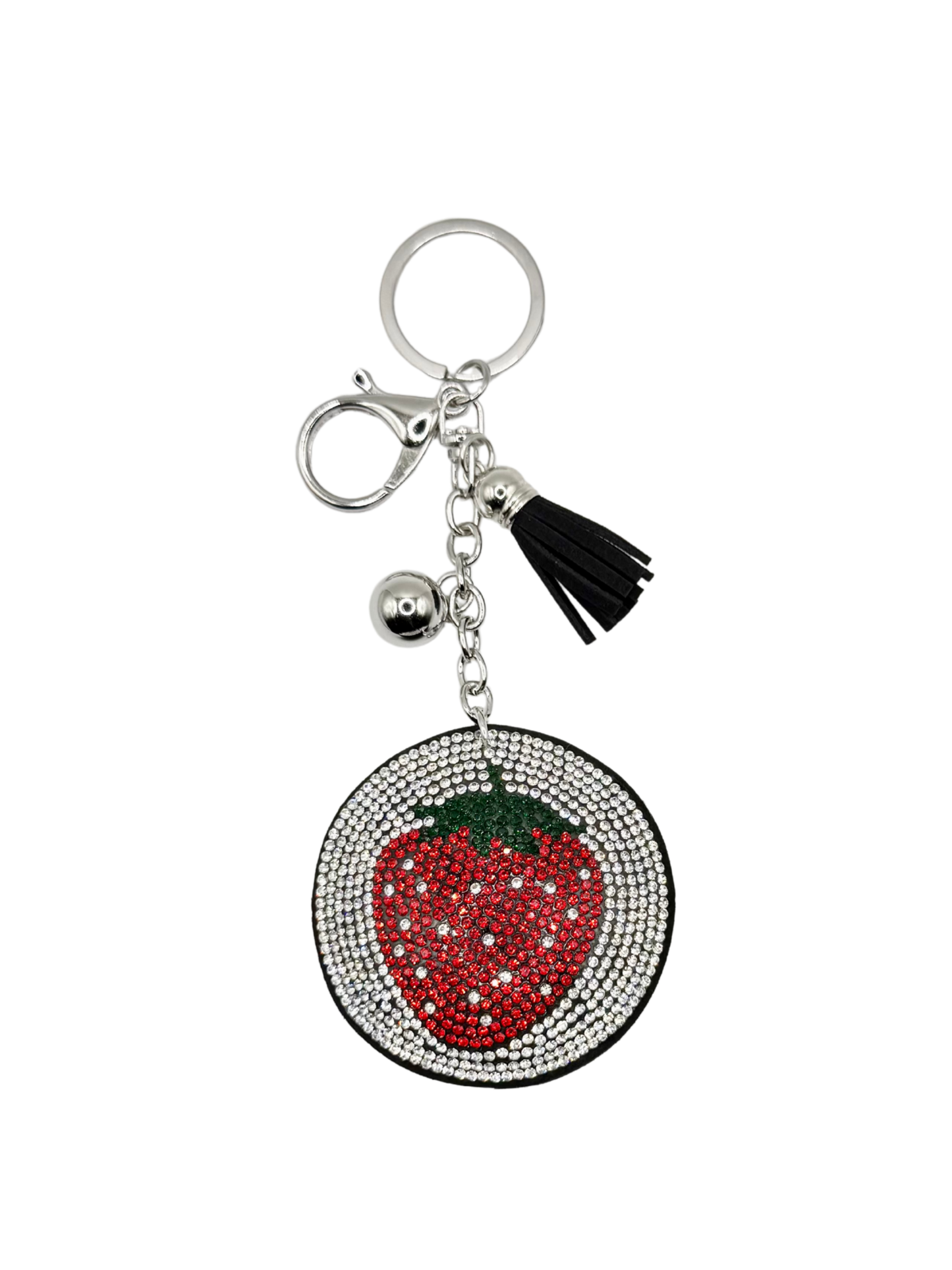 Strawberry Rhinestone Keychain