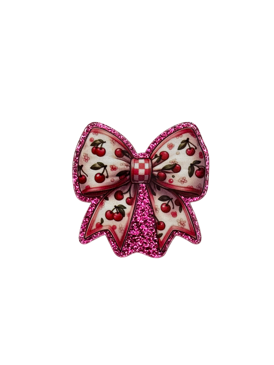 Cherry Bow Acrylic
