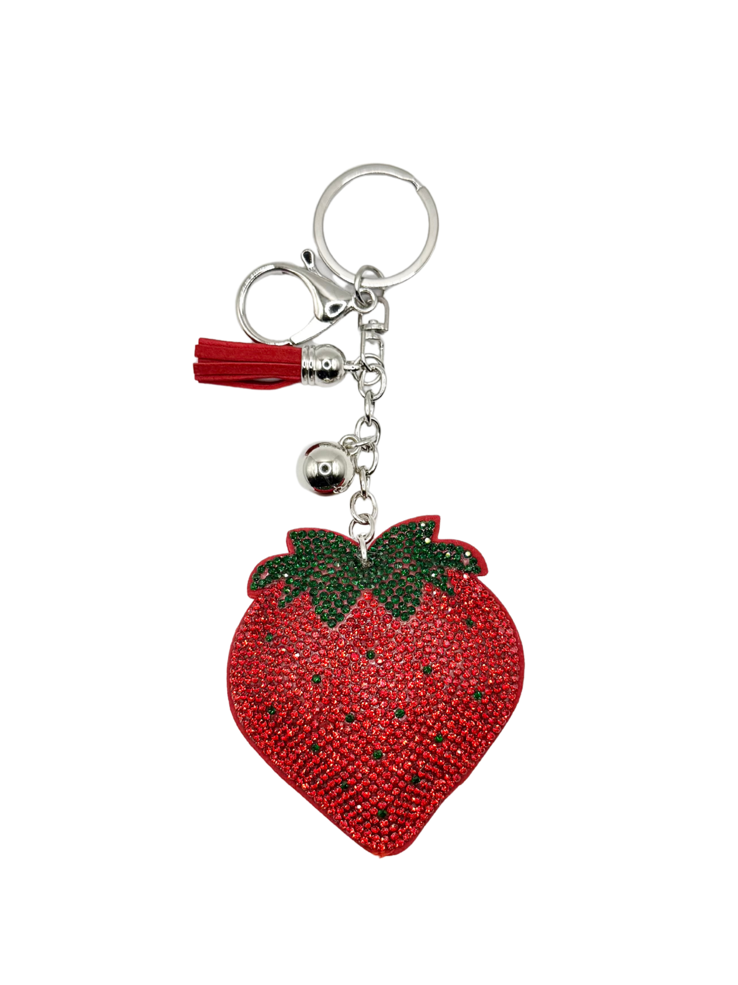 Strawberry Rhinestone Keychain