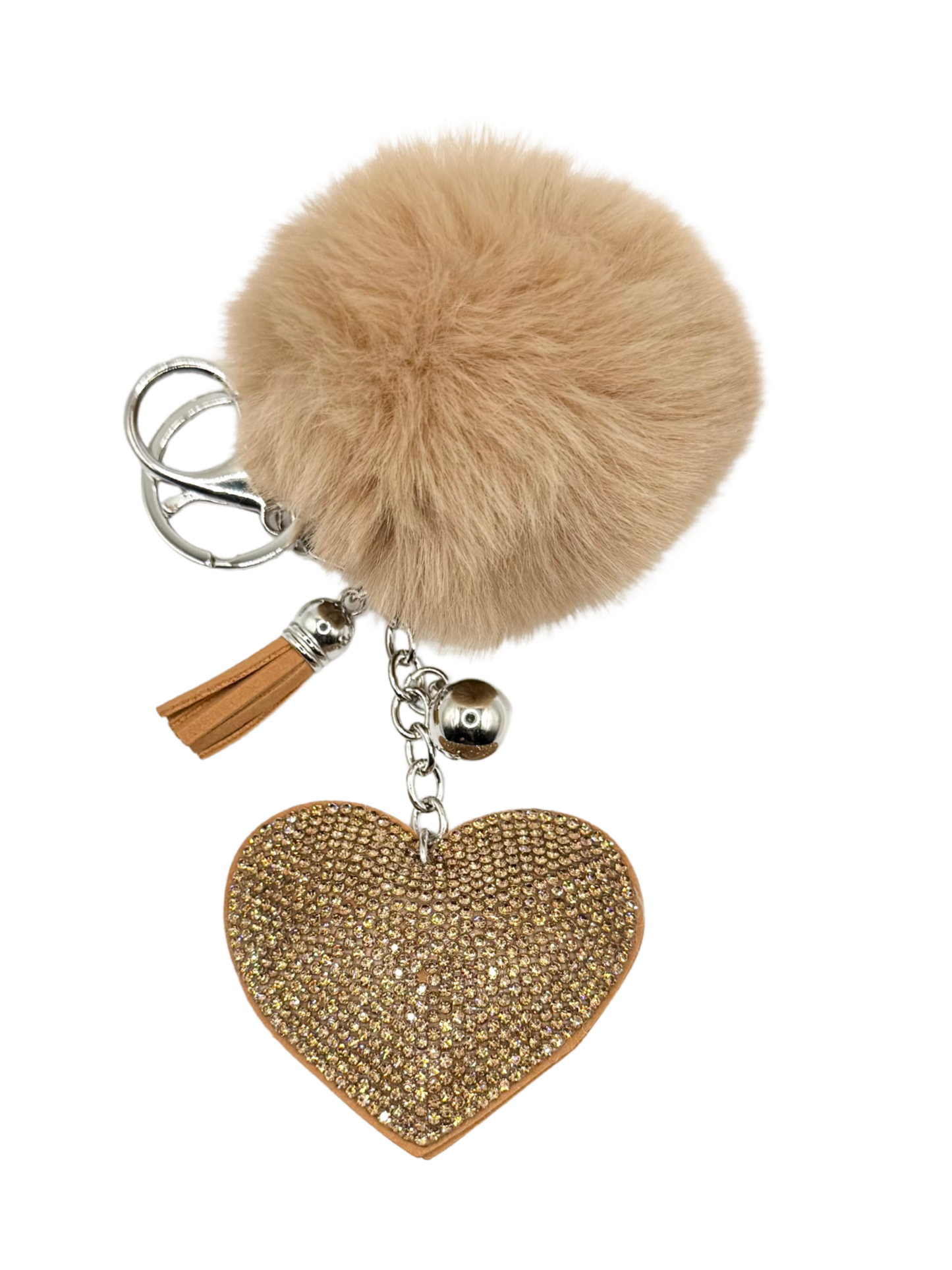Heart Rhinestone Keychain