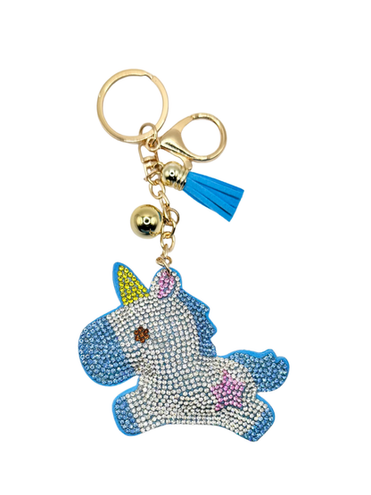 Unicorn Rhinestone Keychain