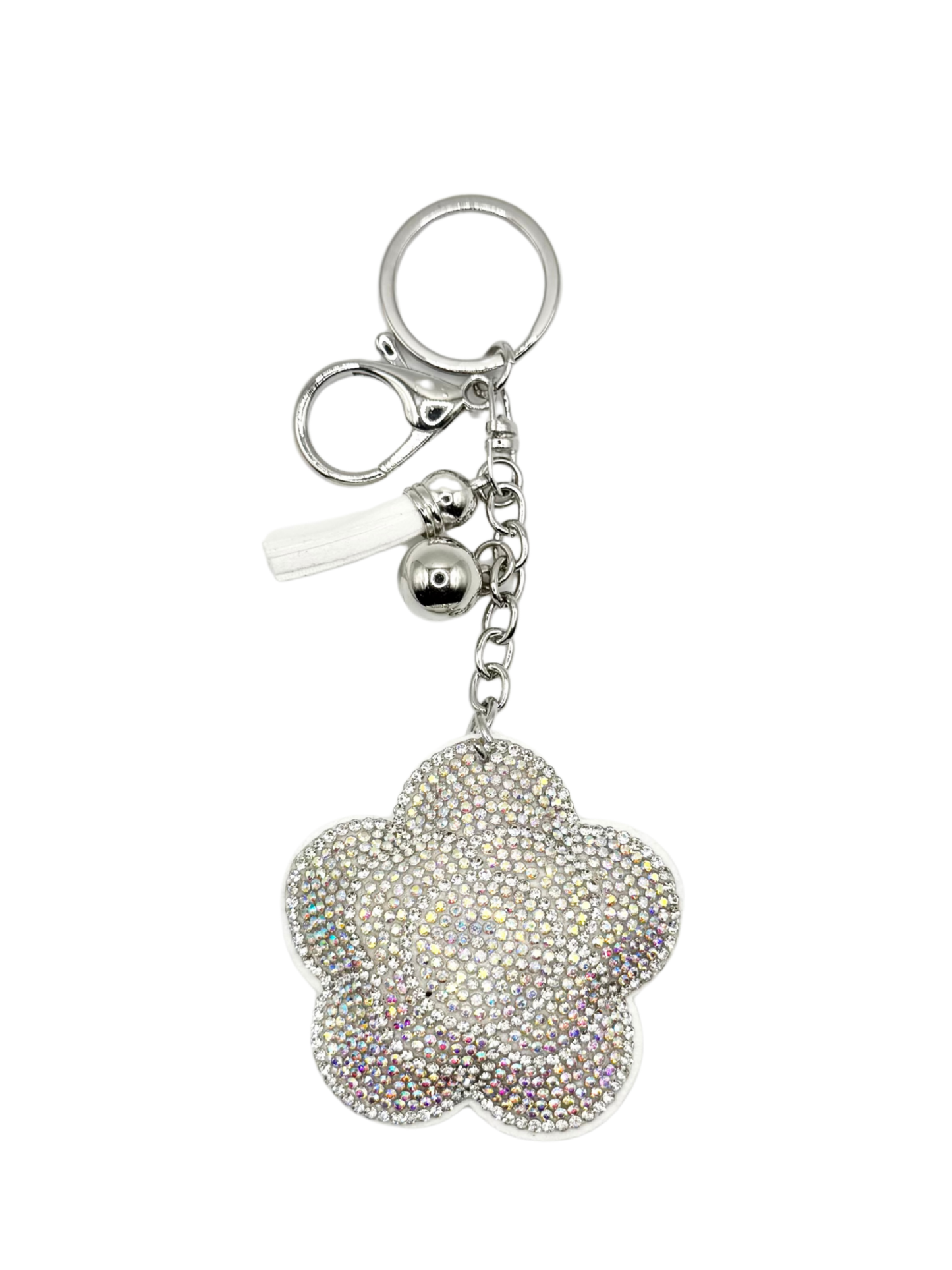 Flower Rhinestone Keychain