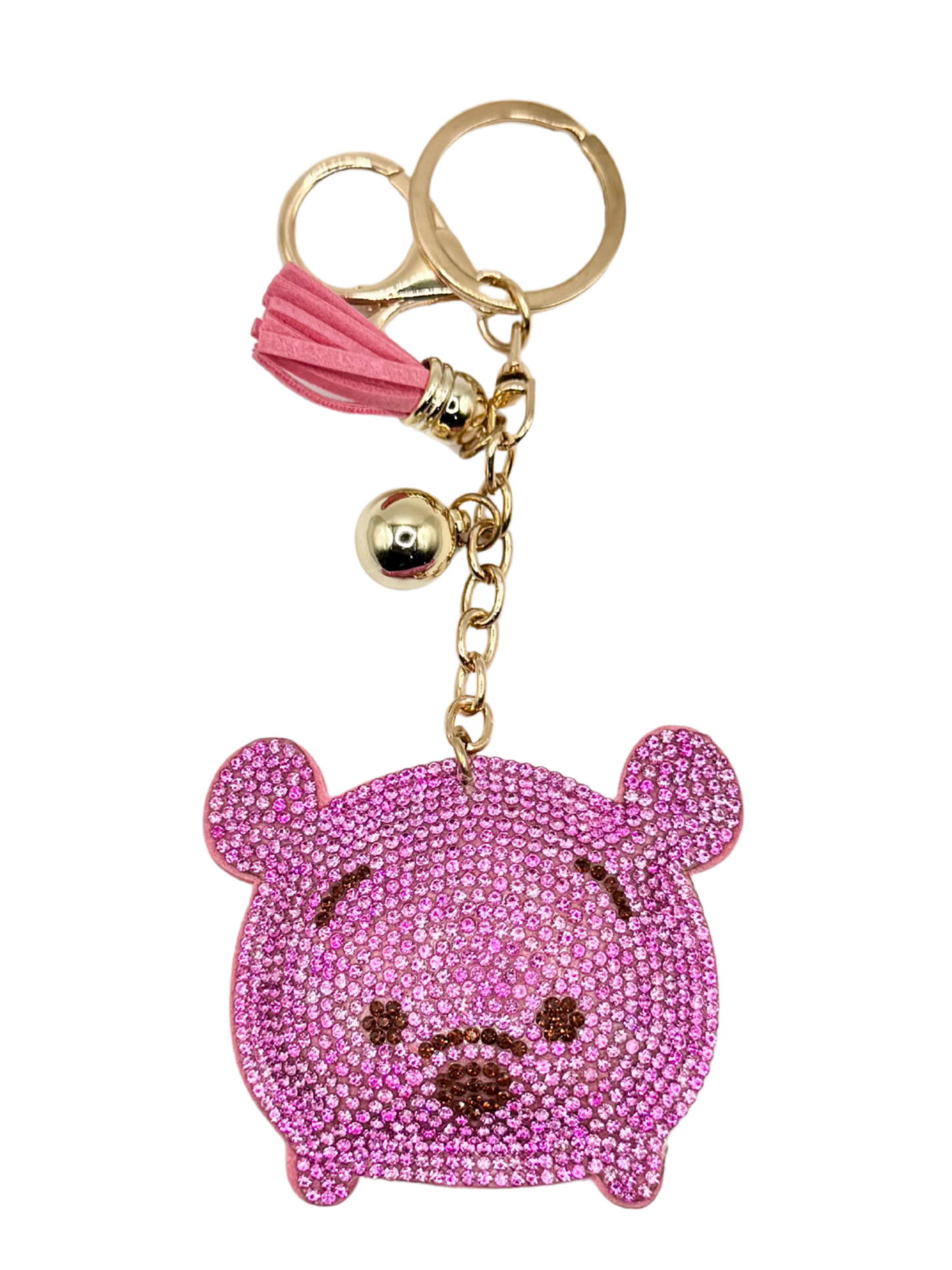 Bear Rhinestone Keychain