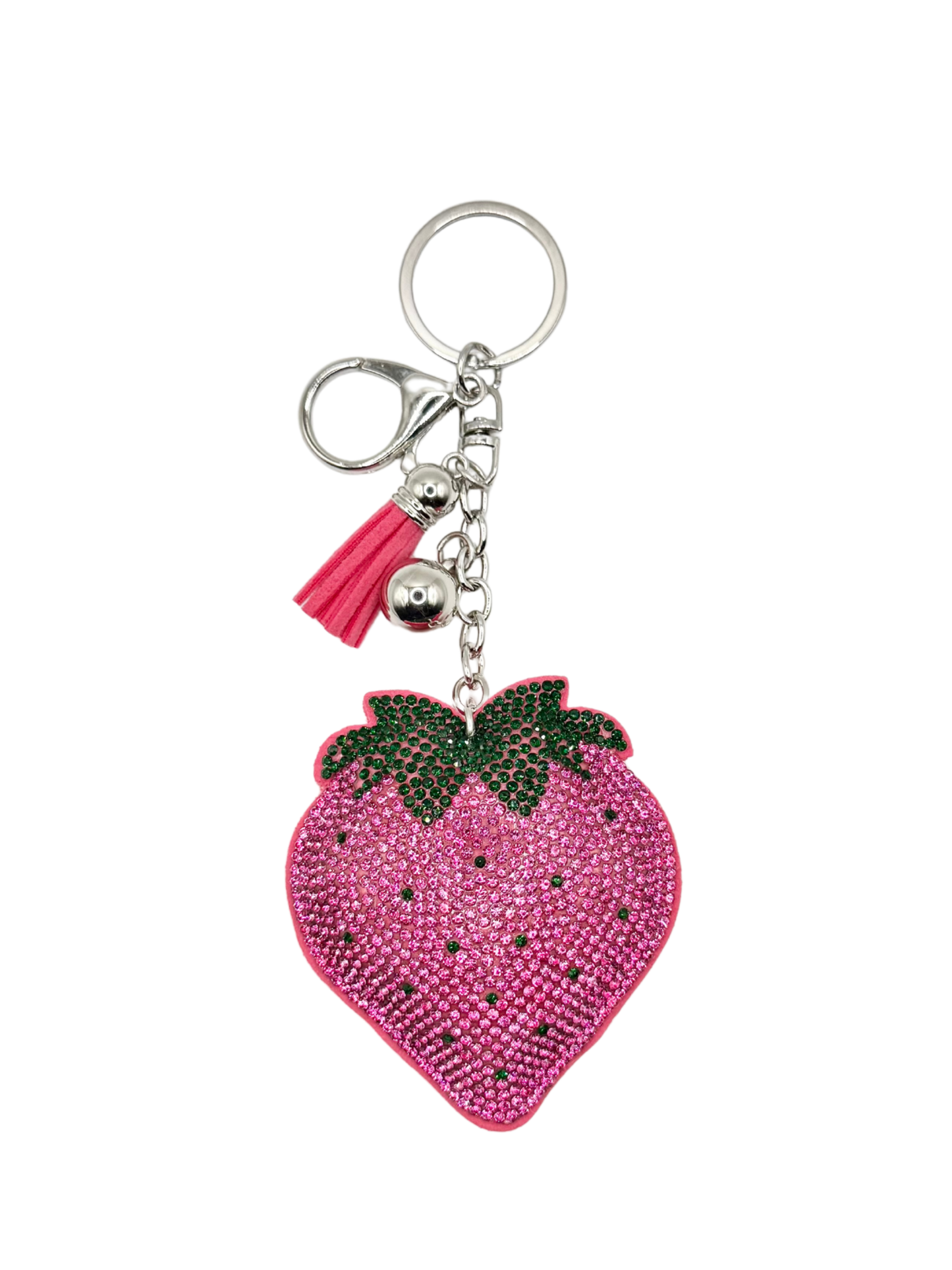 Strawberry Rhinestone Keychain