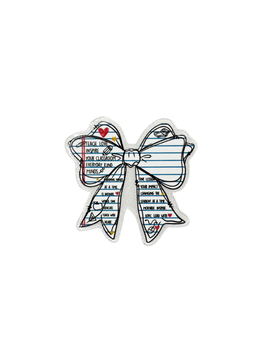 Notebook Bow Acrylic
