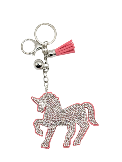 Unicorn Rhinestone Keychain