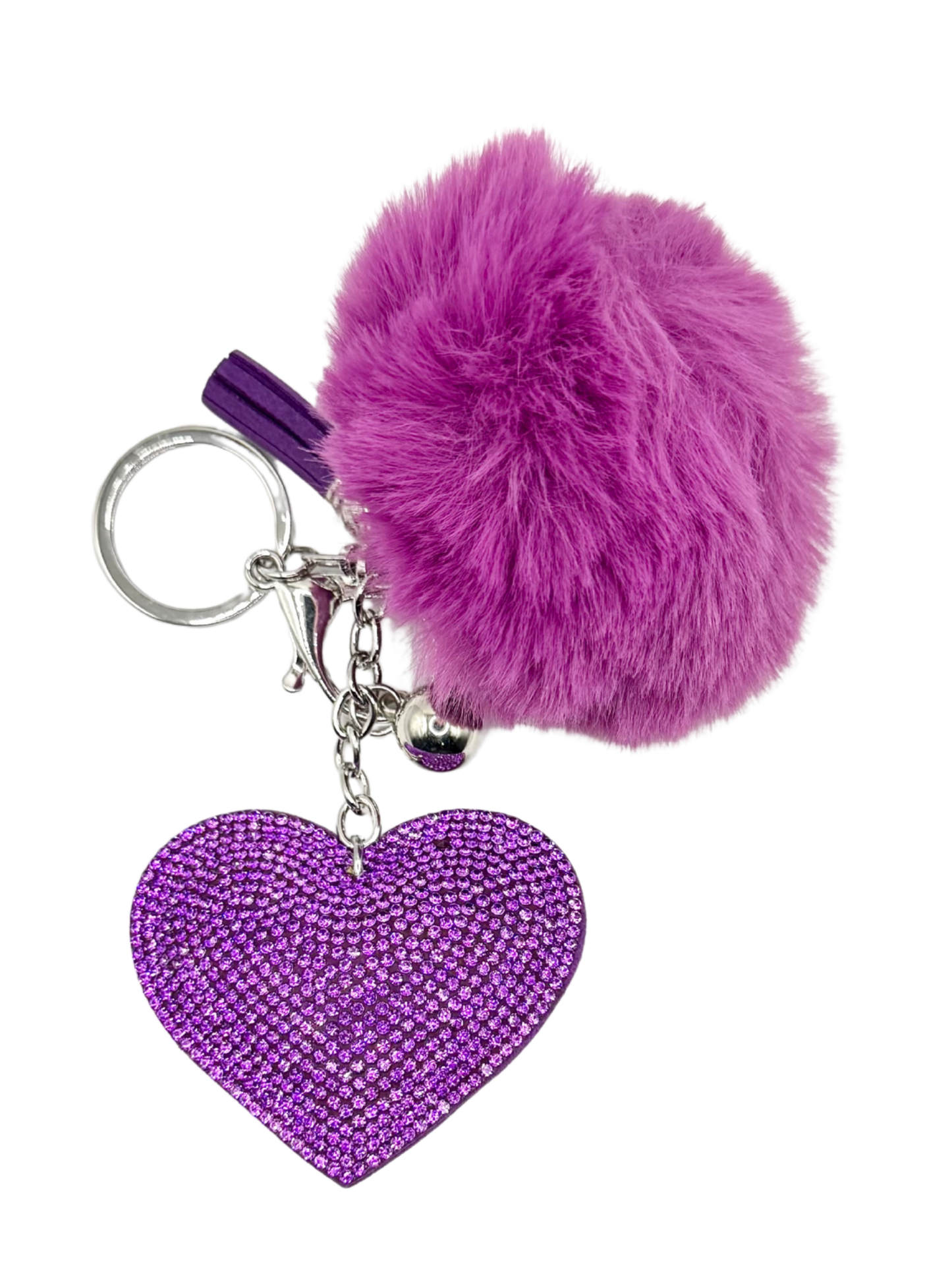 Heart Rhinestone Keychain