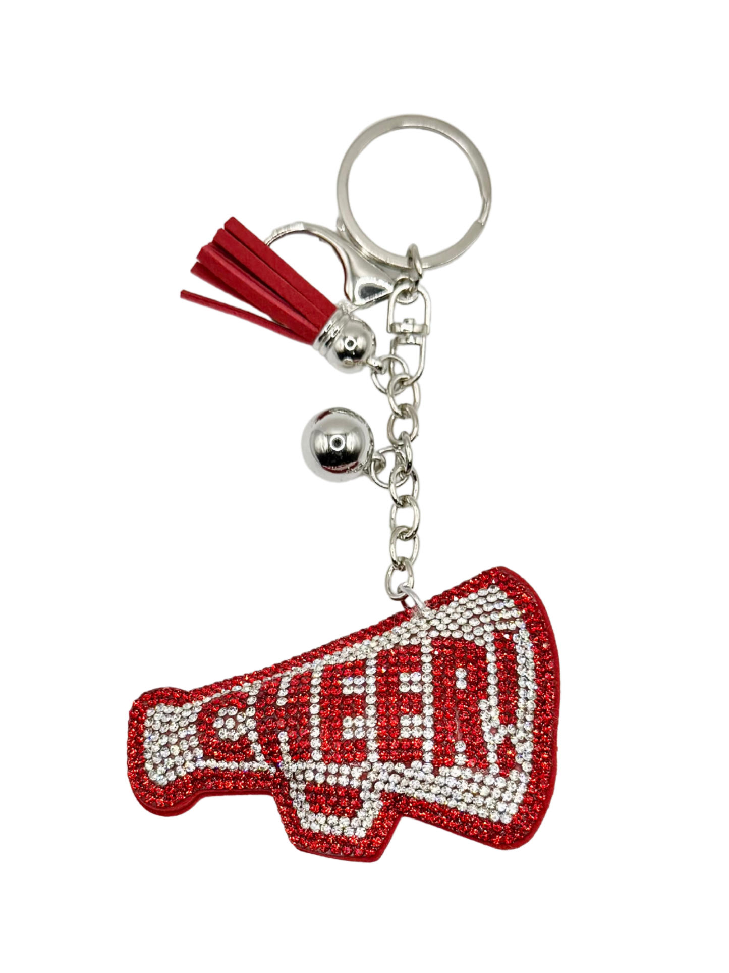 Cheer Rhinestone Keychain