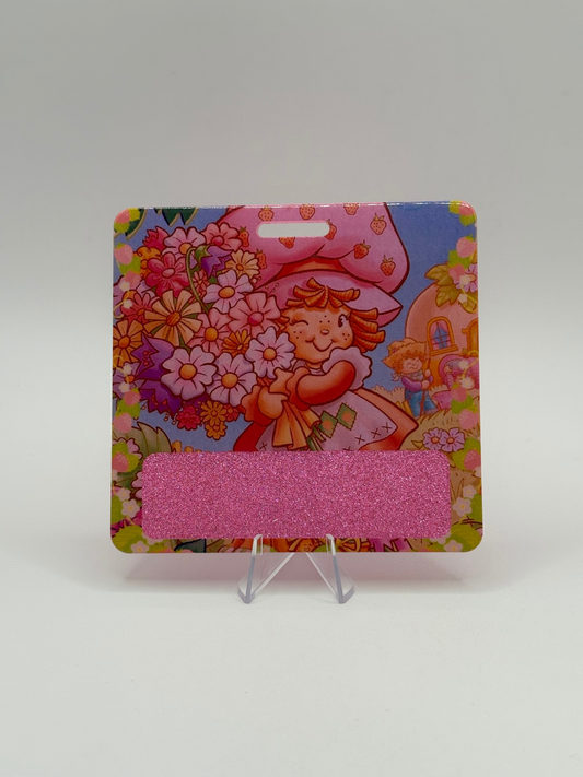 Flower Strawberry Shortcake Badge Buddy