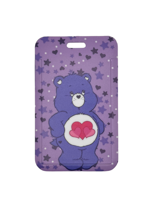 Purple Bear ID Holder