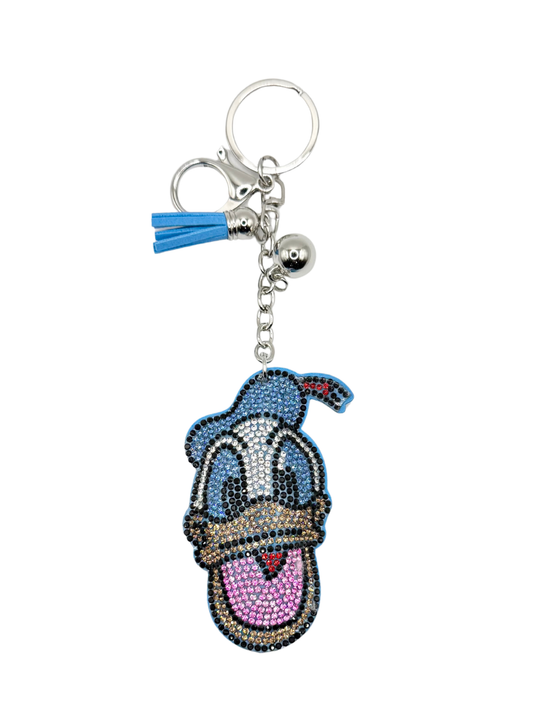 Duck Rhinestone Keychain