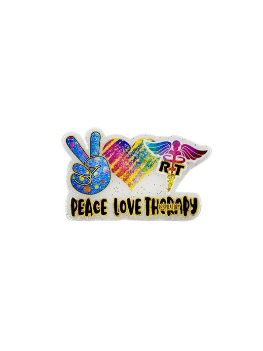 Peace Love Respiratory Therapy Acrylic