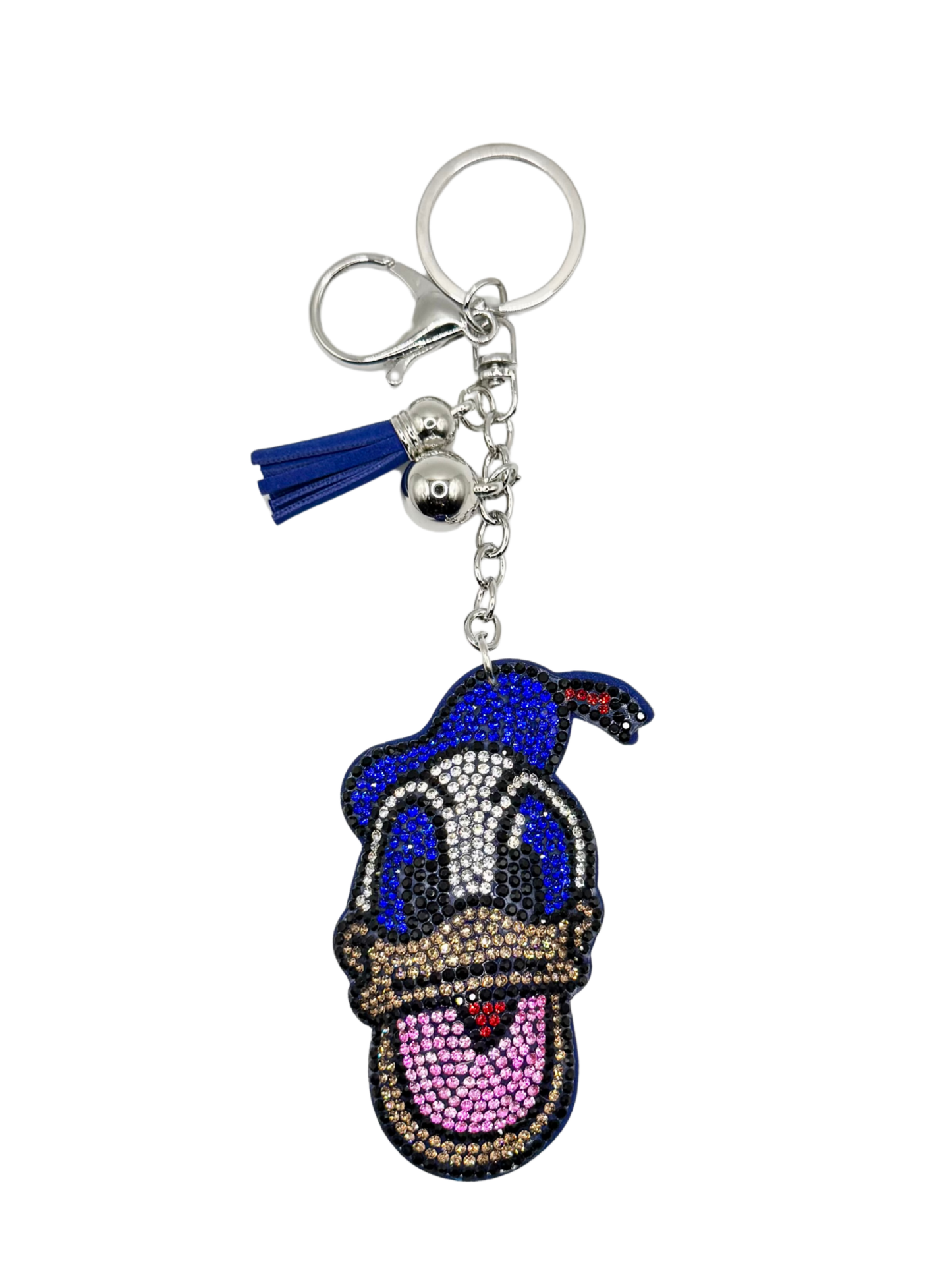 Duck Rhinestone Keychain