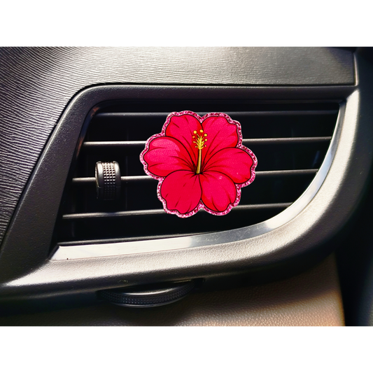 Hibiscus Car Vent Clip