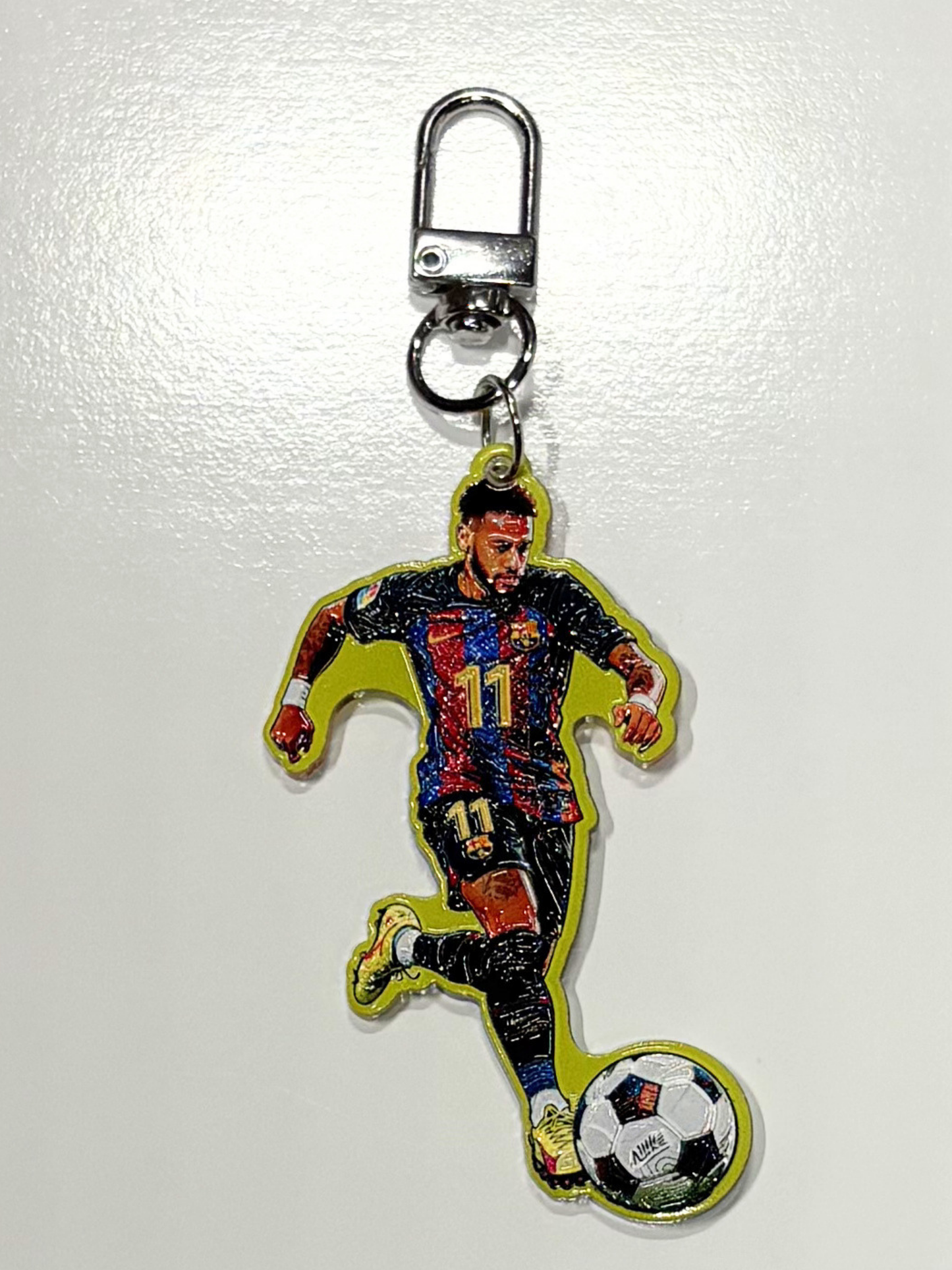 #4 Soccer Player 11 Keychain