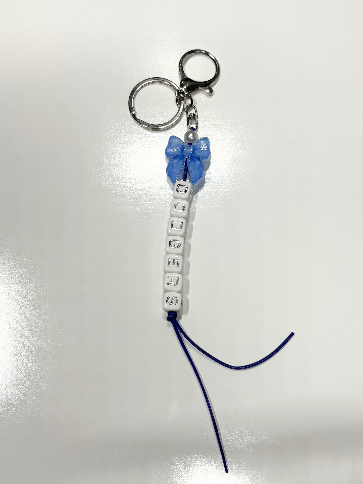 #3 LA Bow Baseball Keychain