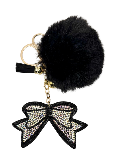 Bow Rhinestone Keychain