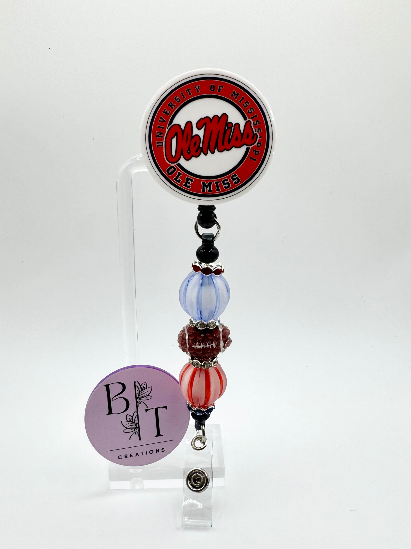 UM OM Badge Reel W/ Velcro