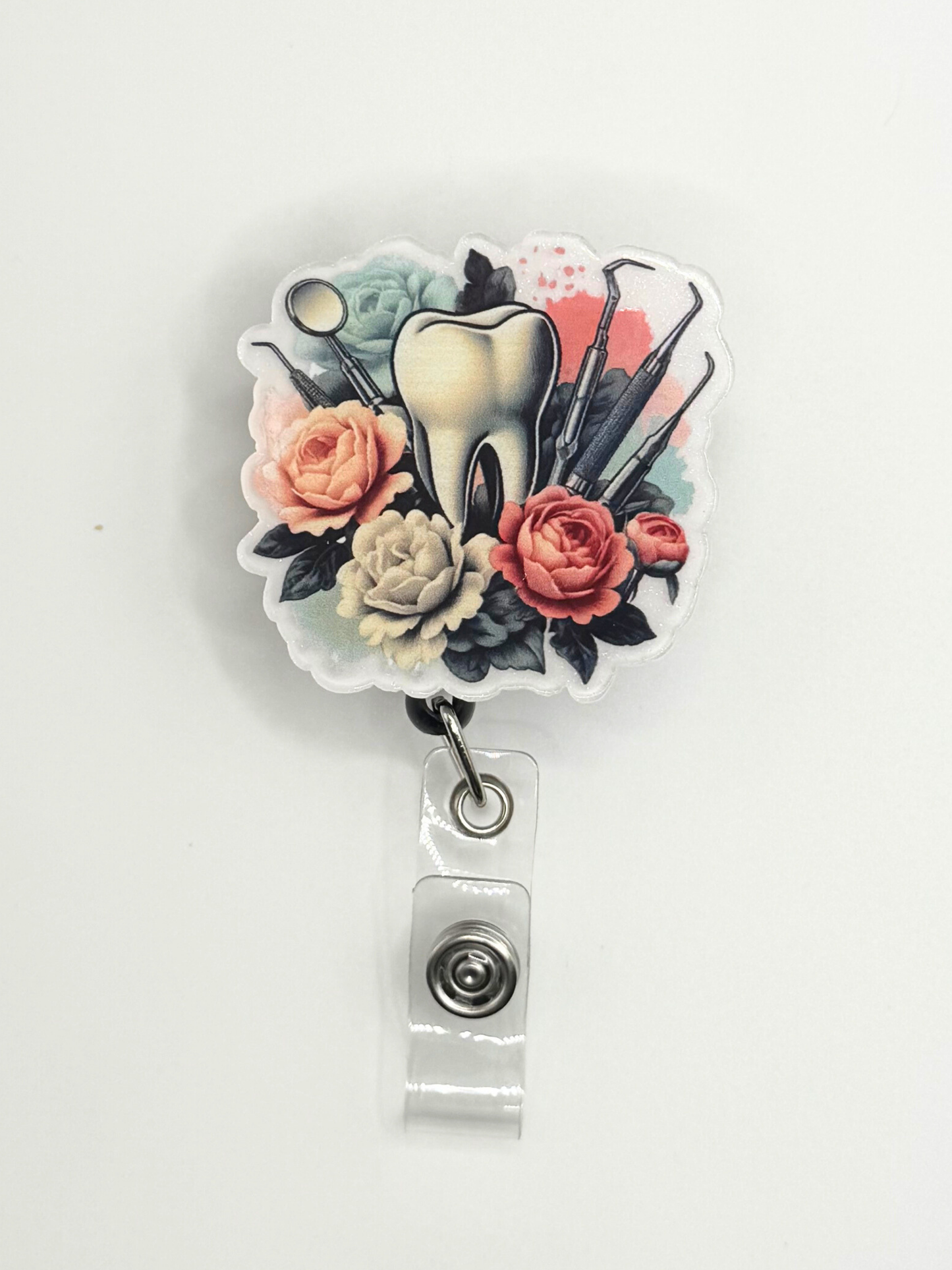 Dental Tools Badge Reel