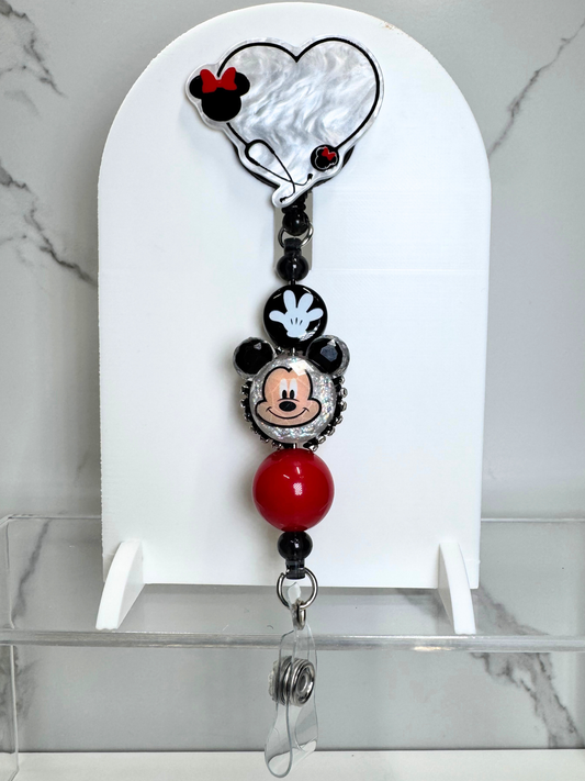 Mouse Stethoscope Badge Reel