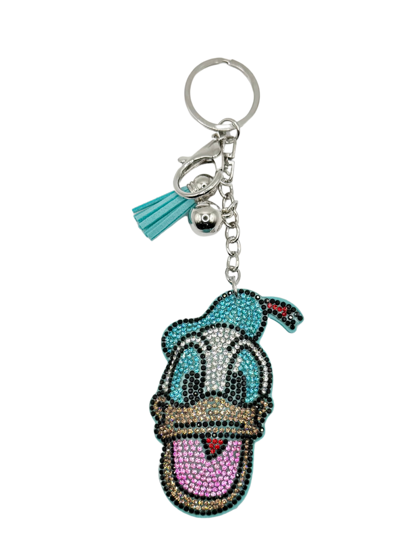 Duck Rhinestone Keychain