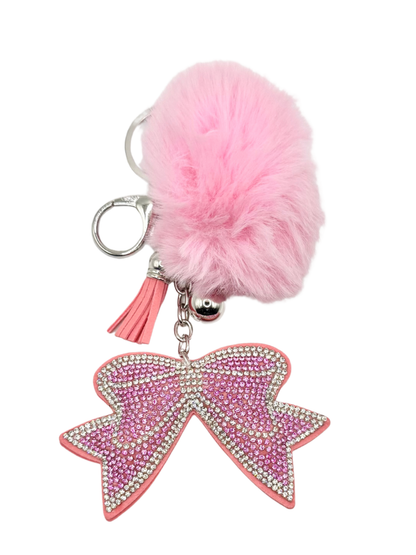 Bow Rhinestone Keychain