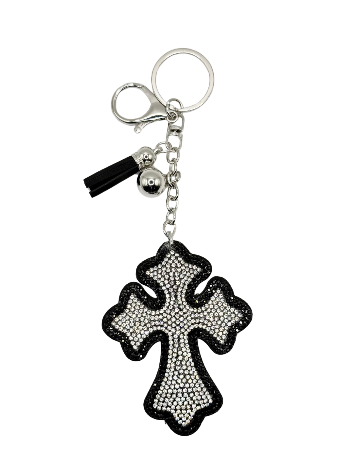 Cross Rhinestone Keychain