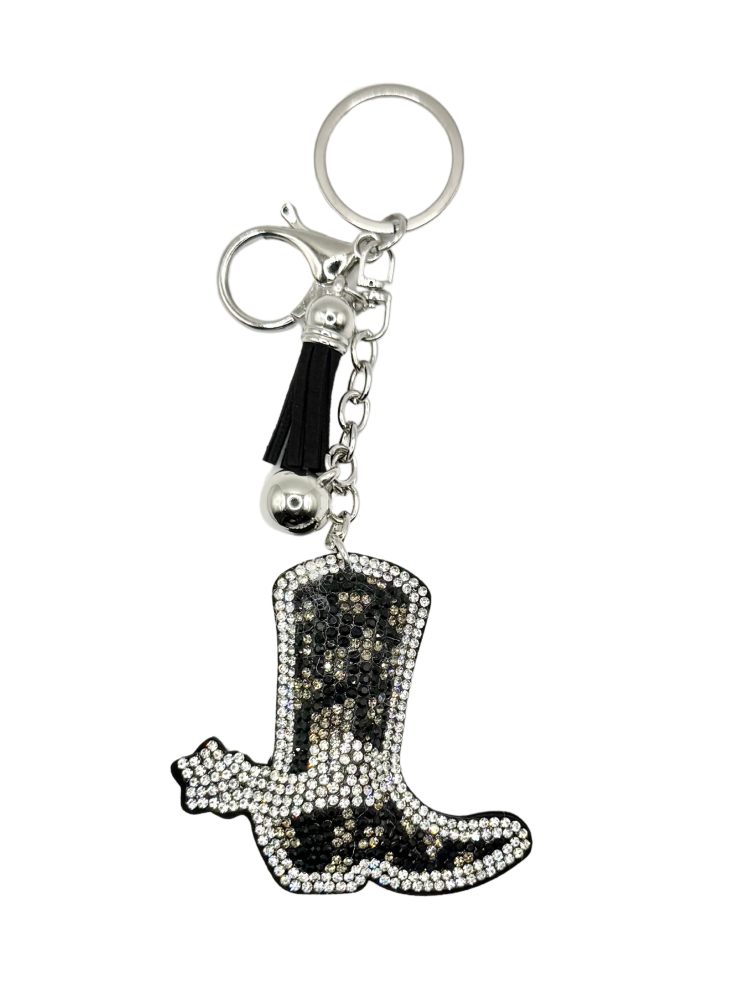Cowboy Boots Rhinestone Keychain