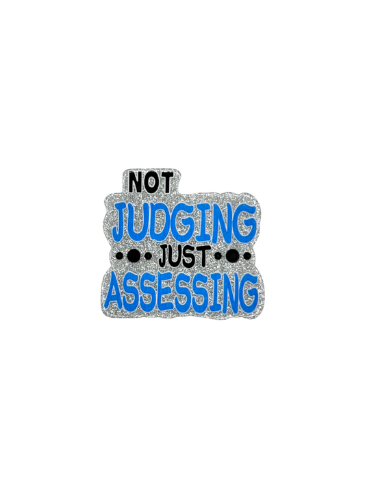 Not Judging Just Assessing Acrylic