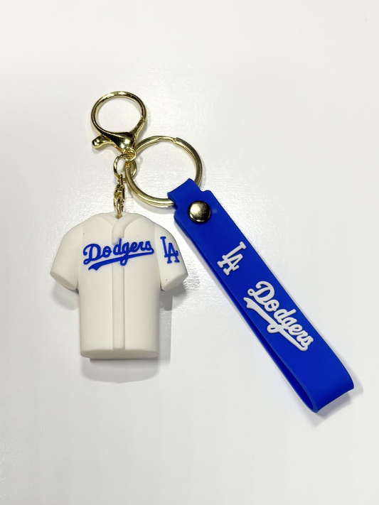 #19 LAD Jersey Baseball Keychain