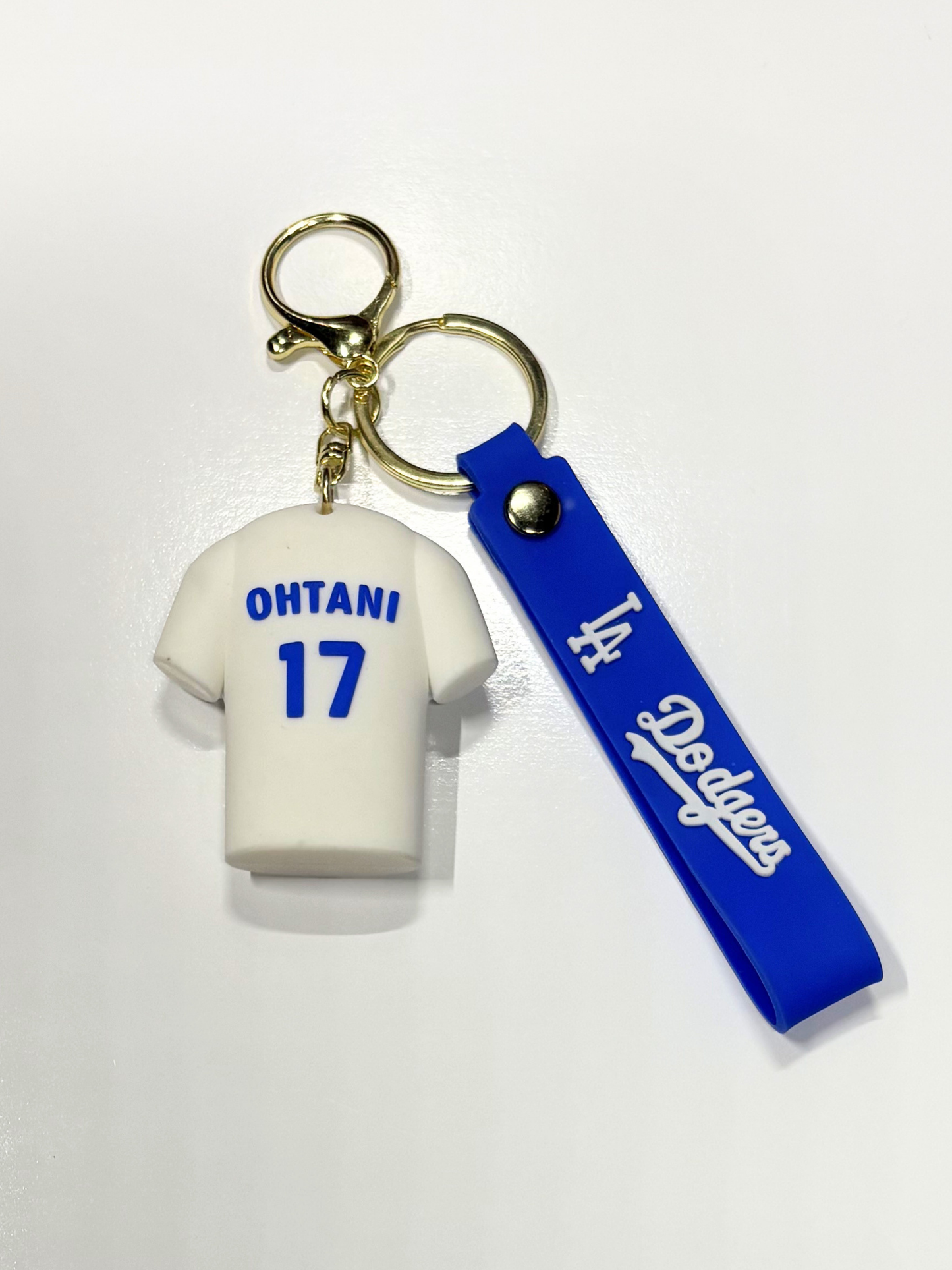 #19 LAD Jersey Baseball Keychain