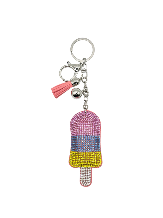 Popsicle Rhinestone Keychain