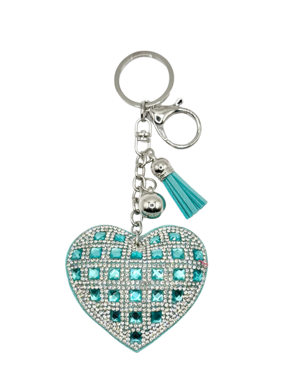 Heart Rhinestone Keychain