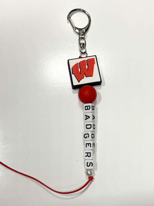 #5 WI College Keychain