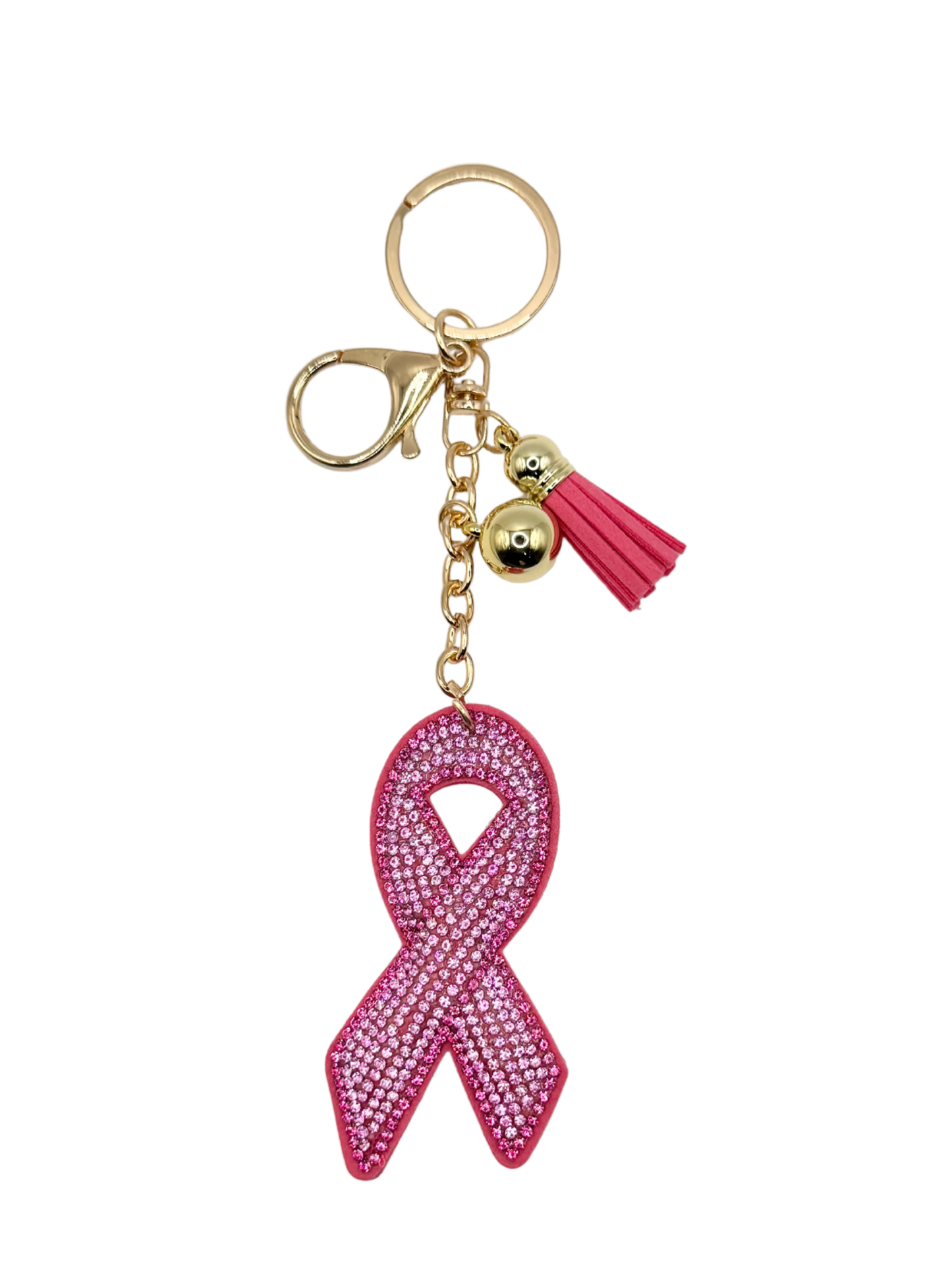 Ribbon Rhinestone Keychain