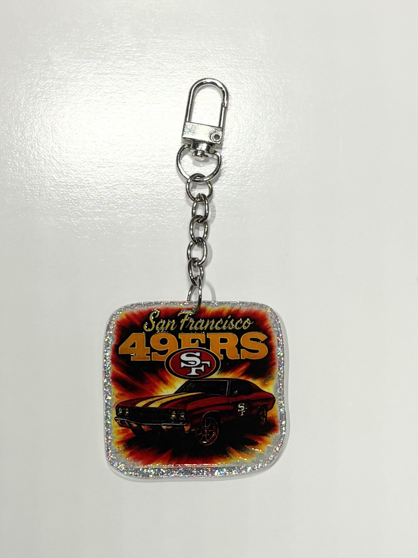 #10 SF Football Keychain