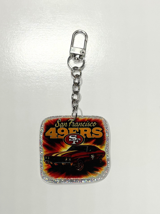 #10 SF Football Keychain