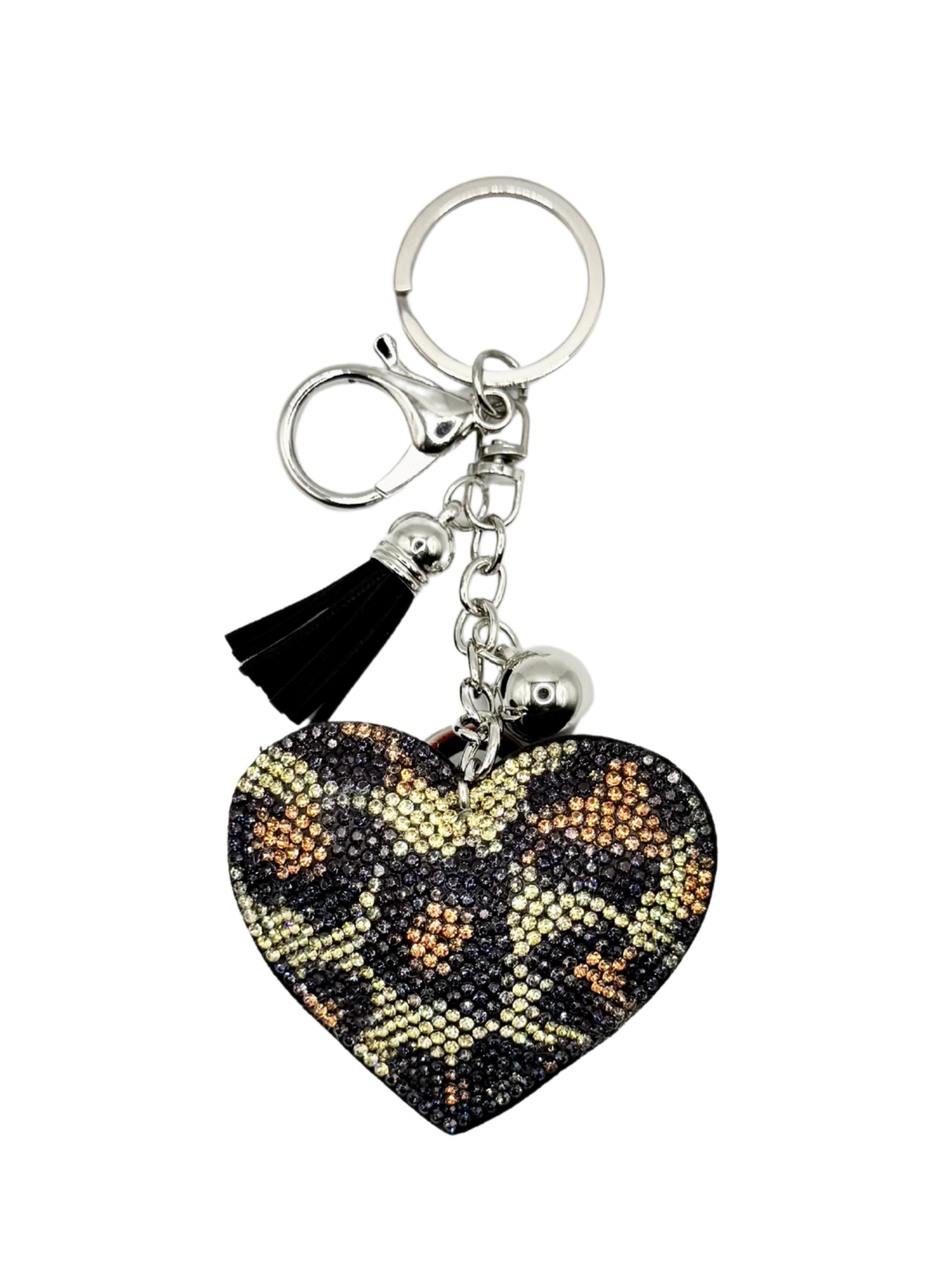 Heart Rhinestone Keychain