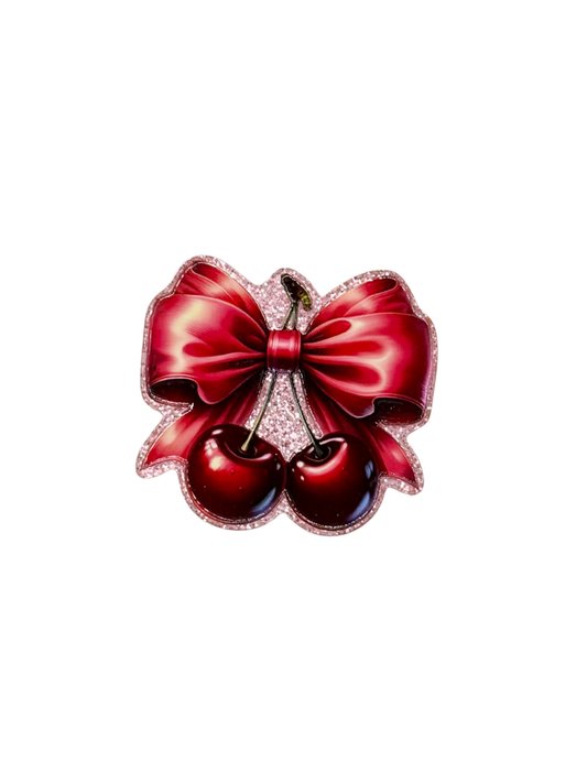 Cherry Bow Acrylic