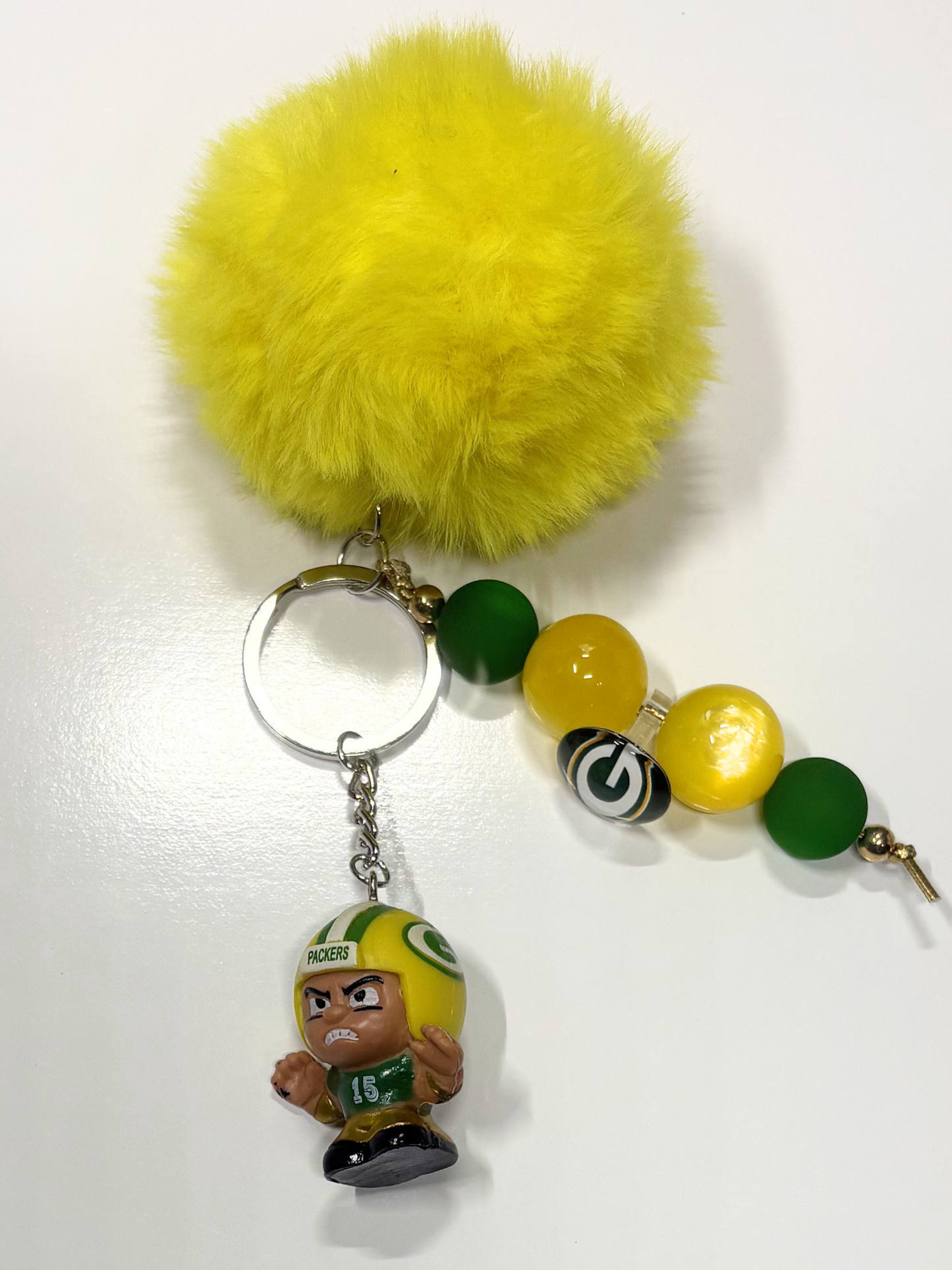 #28 GBP Football Keychain