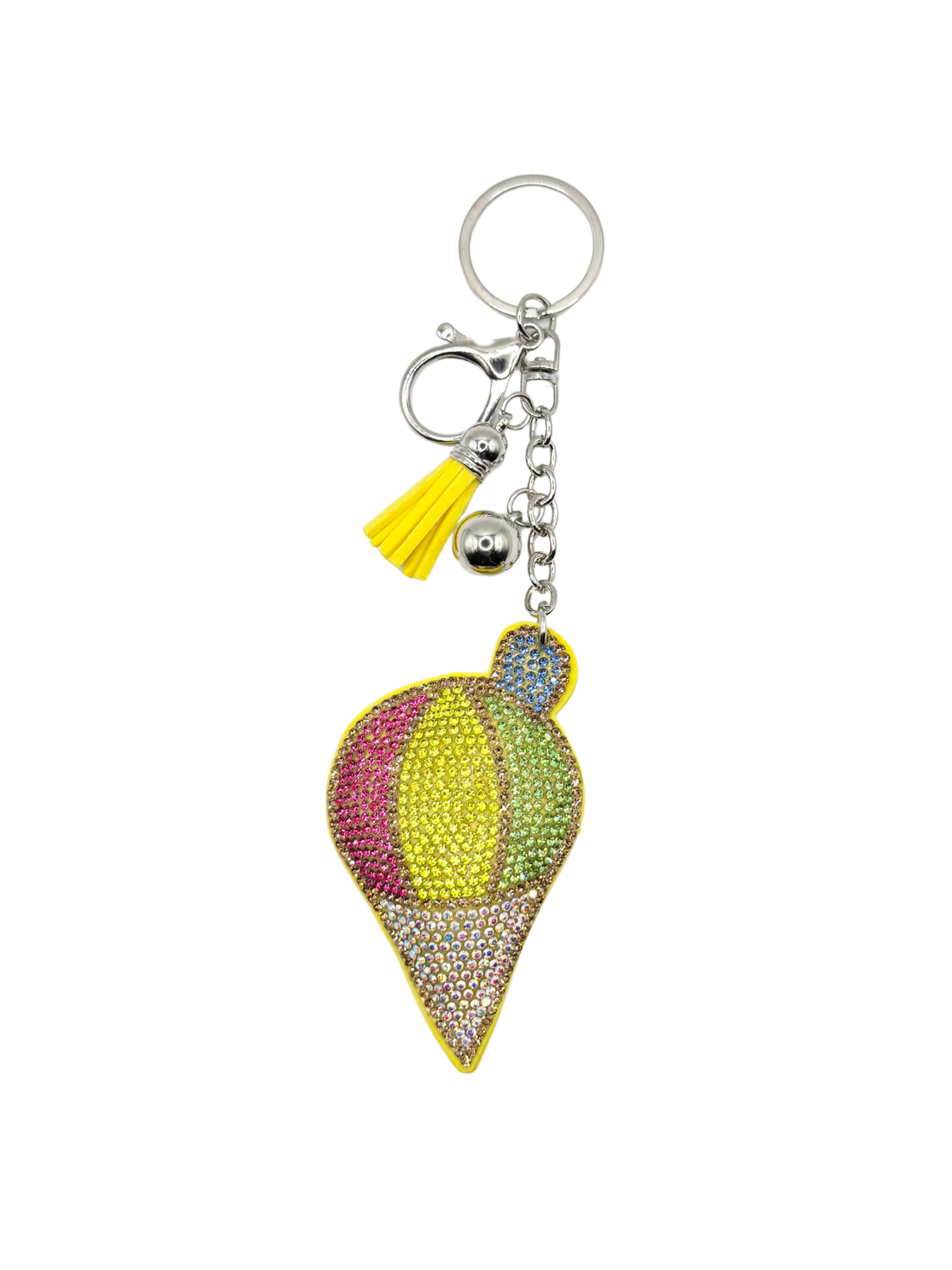 Snow Cone Rhinestone Keychain